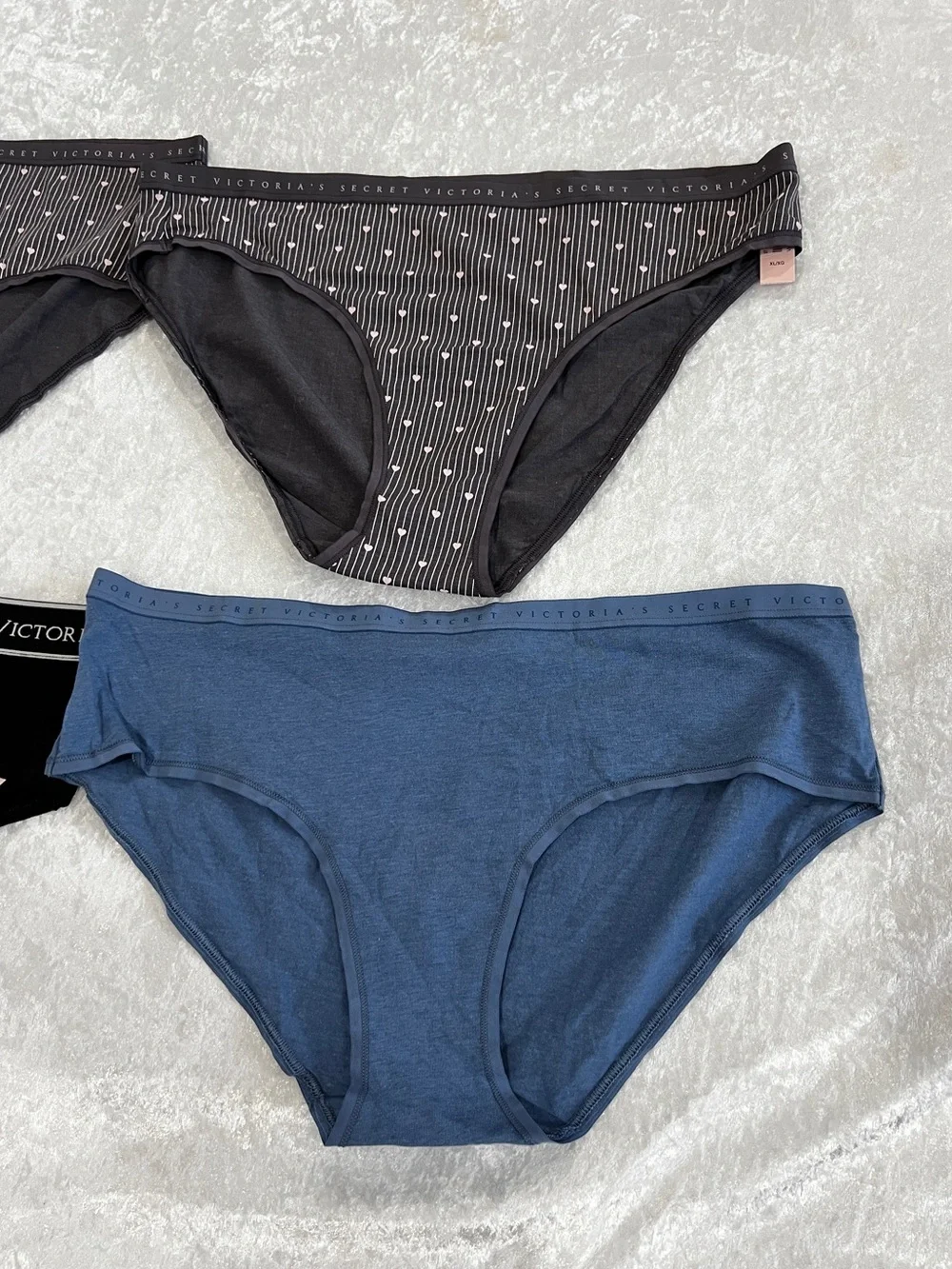 Victoria's Secret Lot Of Four Underwear Panties Brief Size X-Large Cotton Blend